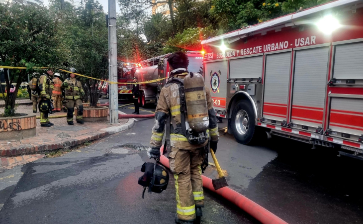 Controlado incendio de apartamento en Teusaquillo